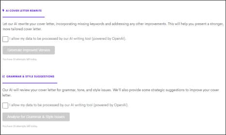 Review process of a CV on Careerset