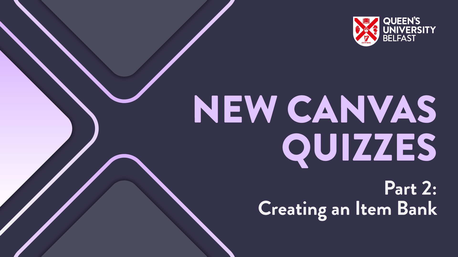 New Canvas Quizzes - Creating an Item Bank