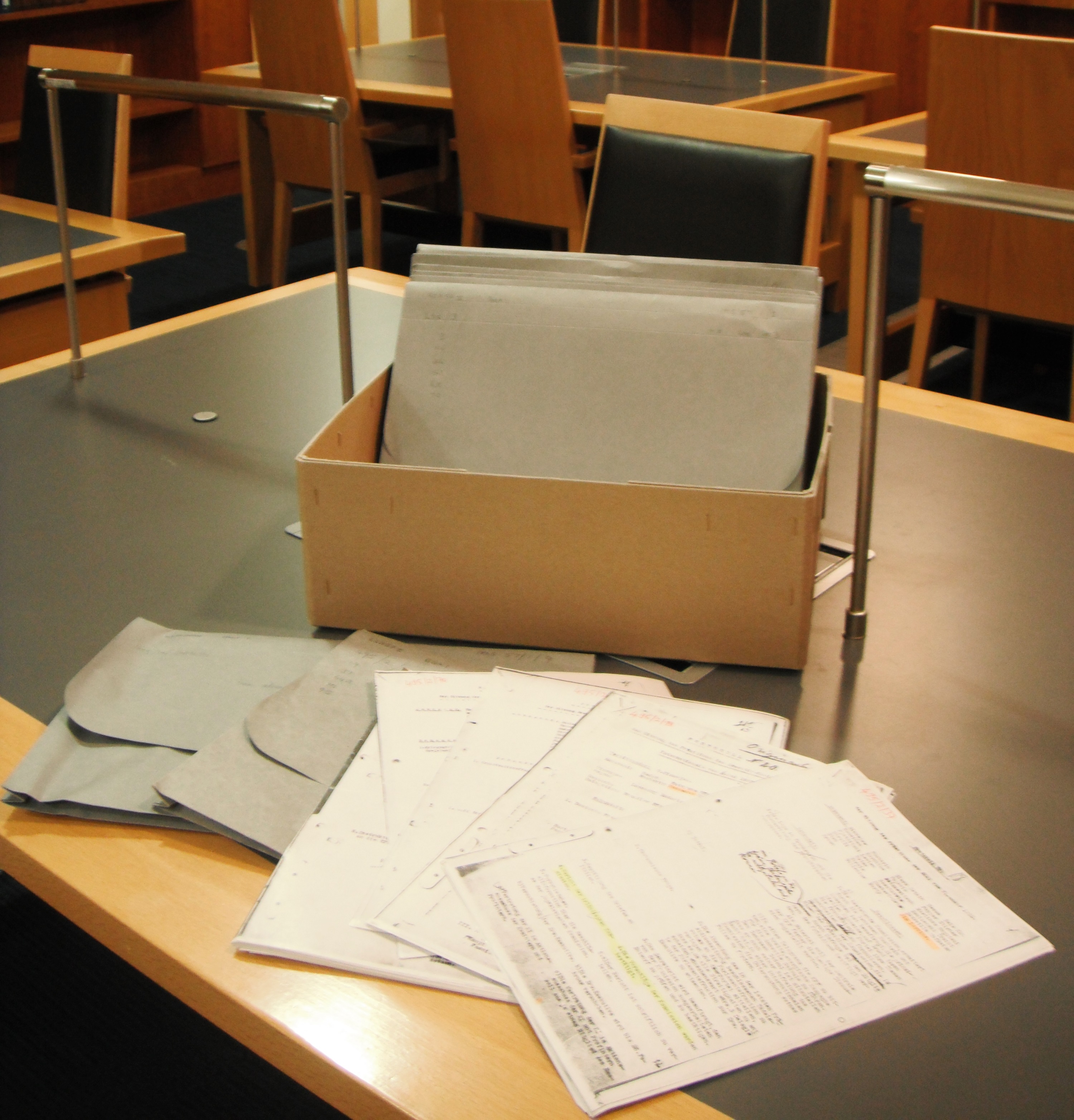 Archive Box with folders and documents